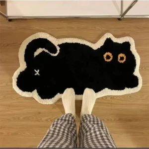 Black Cat Rug